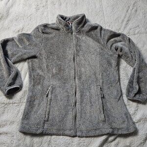Gerry Heather Gray Fleece Zip-up Jacket L